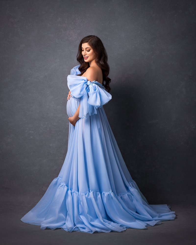 Smokey Amethyst Ariel Maternity Photoshoot Dress Onesize – Chicaboo